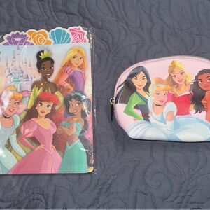 Disney Princess Loungefly Cosmetic Bag and Notebook Set
